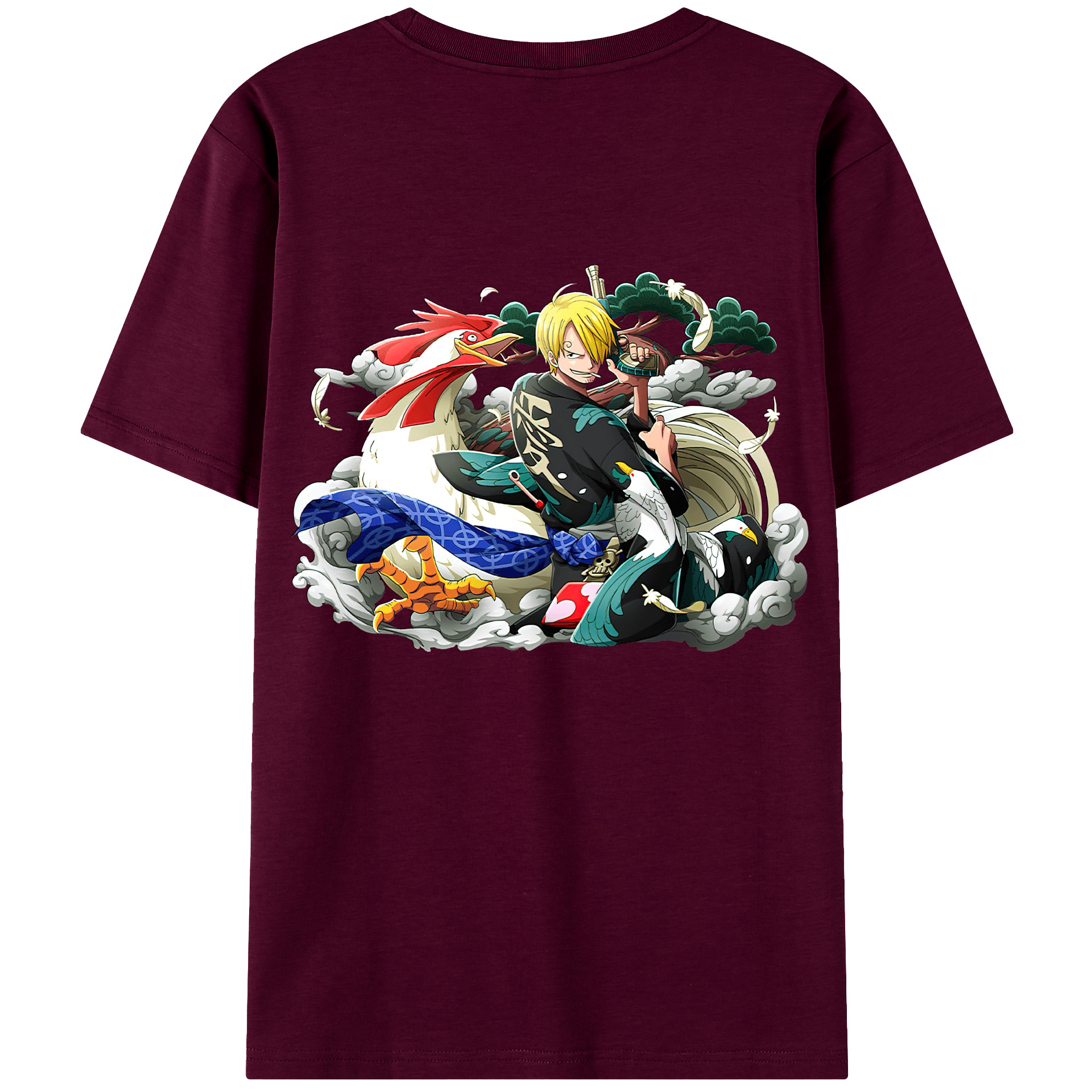 （画像用） ワンピース サンジ ONE PIECE Sanji レディース半袖Tシャツ(バックプリント)